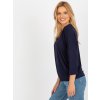 Dámska blúzka over size granatovo-modrá RV-BZ-7663.05