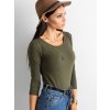 Dámska blúzka na bežný deň khaki RV-BZ-4690.37