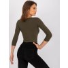 Dámska blúzka na bežný deň khaki RV-BZ-4690.37