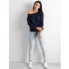 Dámska blúzka na bežný deň granatovo-modrá RV-BZ-4691.37P