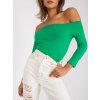 Dámska blúzka španielského strihu zelená RV-BZ-4692.88