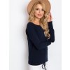 Dámska blúzka s dlhým rukávom granatovo-modrá RV-BZ-5122.13P