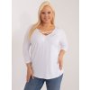 Dámska blúzka plus size biela RV-BZ-6329.43P
