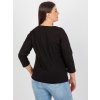 Dámska blúzka plus size čierna RV-BZ-8522.77P