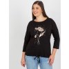 Dámska blúzka plus size čierna RV-BZ-8522.77P