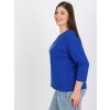 Dámska blúzka plus size tmavo-modrá RV-BZ-8554.01P