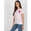 Dámska blúzka na bežný deň bielo-červená RV-BZ-8619.94