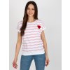 Dámska blúzka na bežný deň bielo-červená RV-BZ-8619.94