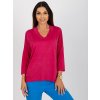 Dámska blúzka over size fuksiovo-ružová RV-BZ-8630.94