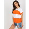 Dámska blúzka na bežný deň pomarančová RV-BZ-8640.32X