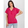 Dámska blúzka na bežný deň fuksiovo-ružová RV-BZ-8827.95