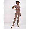 Hnedé dámske legíny RV-LG-2850.28P
