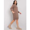 Dámske hnede šaty basic kód produktu RV-SK-4597-1.97