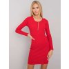 Dámske červene šaty vypasované kód produktu RV-SK-5080-1.23P