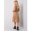 Dámske hnede camel šaty s volánom kód produktu RV-SK-5832.18X