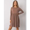 Dámske hnede šaty basic kód produktu RV-SK-5889.41P