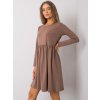 Dámske hnede šaty basic kód produktu RV-SK-5889.41P