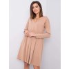 Dámske hnede camel šaty na bežný deň kód produktu RV-SK-6008.19X