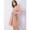 Dámske hnede camel šaty na bežný deň kód produktu RV-SK-6008.19X