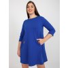 Dámske kobaltovo-modre šaty plus size kód produktu RV-SK-6274.36P
