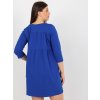 Dámske kobaltovo-modre šaty plus size kód produktu RV-SK-6274.36P