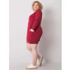 Dámske bordove šaty plus size kód produktu RV-SK-6296.99