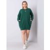 Dámske tmavo-zelene šaty plus size kód produktu RV-SK-6296.99