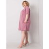 Dámske tmavo-ružove šaty plus size kód produktu RV-SK-6639.02X