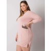 Dámske svetlo-ružove šaty plus size kód produktu RV-SK-6836.55P