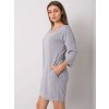 Dámske sive šaty basic kód produktu RV-SK-6838.43