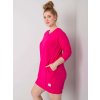 Dámske fuksiovo-ružove šaty plus size kód produktu RV-SK-6847.59P