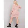 Dámske svetlo-ružove šaty plus size kód produktu RV-SK-6847.59P