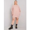 Dámske svetlo-ružove šaty plus size kód produktu RV-SK-6847.59P