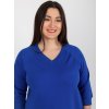 Dámske kobaltovo-modre šaty plus size kód produktu RV-SK-6847.59P