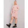 Dámske svetlo-ružove šaty plus size kód produktu RV-SK-7178.44
