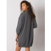 Dámske tmavo-sive šaty basic kód produktu RV-SK-7207.03