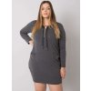Dámske tmavo-sive šaty plus size kód produktu RV-SK-7241.43