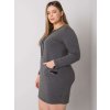 Dámske tmavo-sive šaty plus size kód produktu RV-SK-7241.43