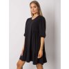 Dámske čierne šaty basic kód produktu RV-SK-7248.09P