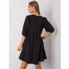 Dámske čierne šaty basic kód produktu RV-SK-7248.09P