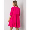 Dámske fuksiovo-ružove šaty basic kód produktu RV-SK-7248.09P