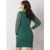 Dámske tmavo-zelene šaty vypasované kód produktu RV-SK-7346.98