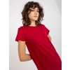 Dámske tmavo-červene šaty basic kód produktu RV-SK-7671.08