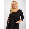 Dámske čierne šaty plus size kód produktu RV-SK-8529.37P