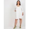 Dámske okrove šaty plus size kód produktu RV-SK-8529.37P