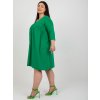 Dámske zelene šaty plus size kód produktu RV-SK-8529.37P