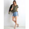 Khaki dámske tričko RV-TS-4662.28P