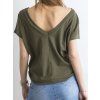 Khaki dámske tričko RV-TS-4662.28P