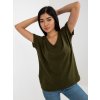 Dámske jednofarebné farba khaki kód RV-TS-4832.30