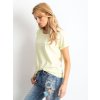 Dámske jednofarebné farba svetlo-žltá kód RV-TS-4838.13P